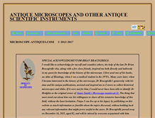 Tablet Screenshot of microscope-antiques.com